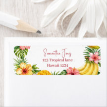 Tropical Fruits Pineapple Hawaiian Bridal Shower