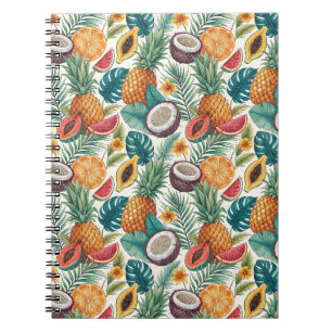 Tropical Fruits - Pineapples & Melon Summer Design Notebook