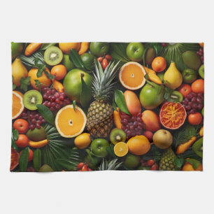 Tropical Fruits Tea Towel
