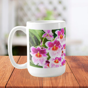 Tropical Fuchsia Orchids Coffee Mug