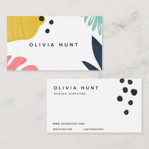 Tropical Fun & Modern Colourful Business Card