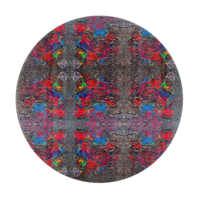 Tropical Garden Balloon Painting Studio Art  Cutting Board (Front)