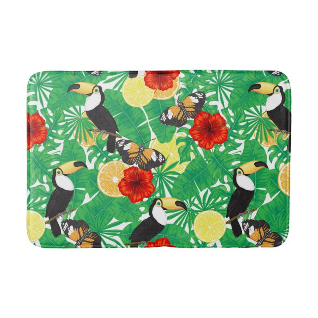 Tropical garden bath mat (Front)