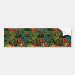 Tropical garden bumper sticker