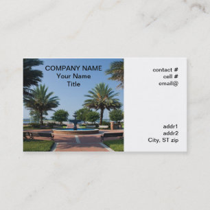 tropical garden business card