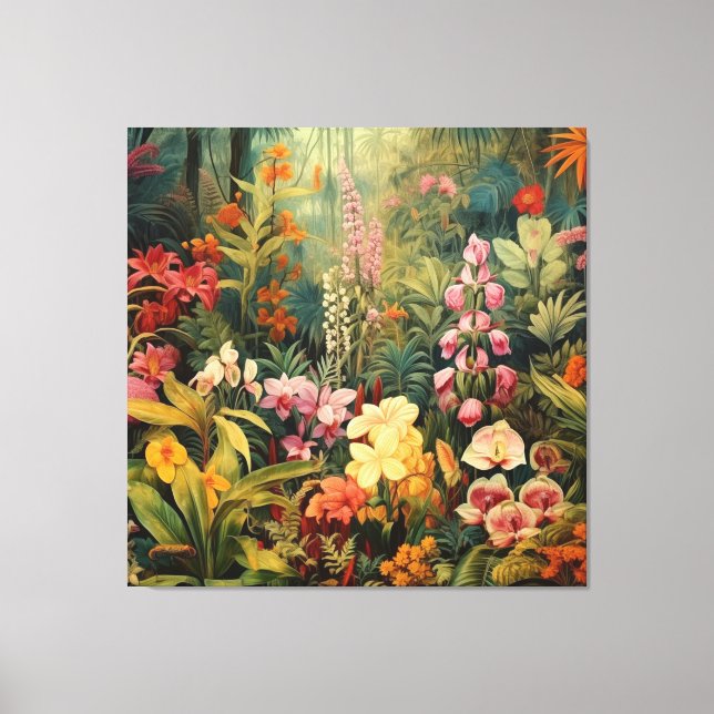 Tropical garden canvas print (Front)