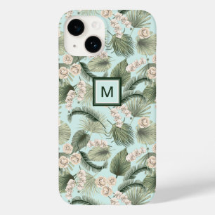 Tropical Garden Floral Orchid & Palm Pattern Case-Mate iPhone 14 Case
