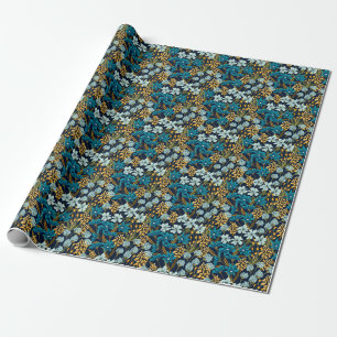 Tropical Garden Flowers Wrapping Paper