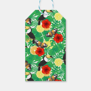 Tropical garden gift tags