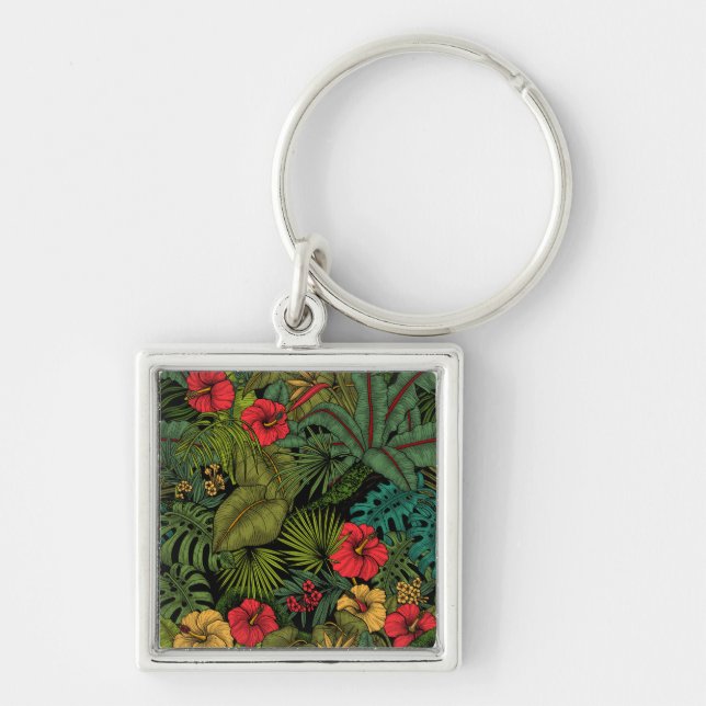 Tropical garden key ring (Front)
