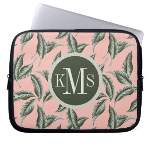 Tropical Garden Leaves Pattern Laptop Sleeve
