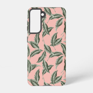 Tropical Garden Leaves Pattern Samsung Galaxy Case