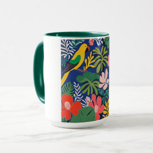Tropical Garden Modern Expressionism Artwork Mug