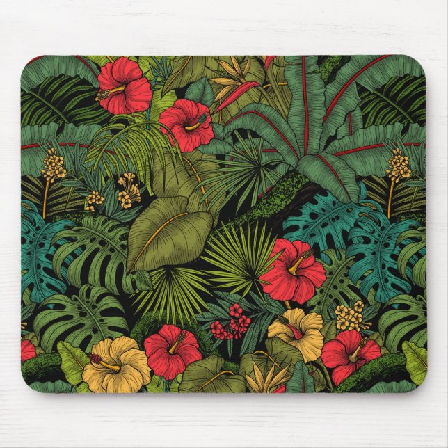 Tropical garden mouse mat (Front)