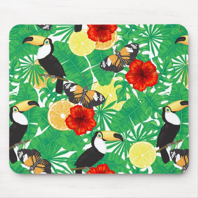 Tropical garden mouse mat (Front)