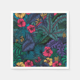 Tropical garden napkin