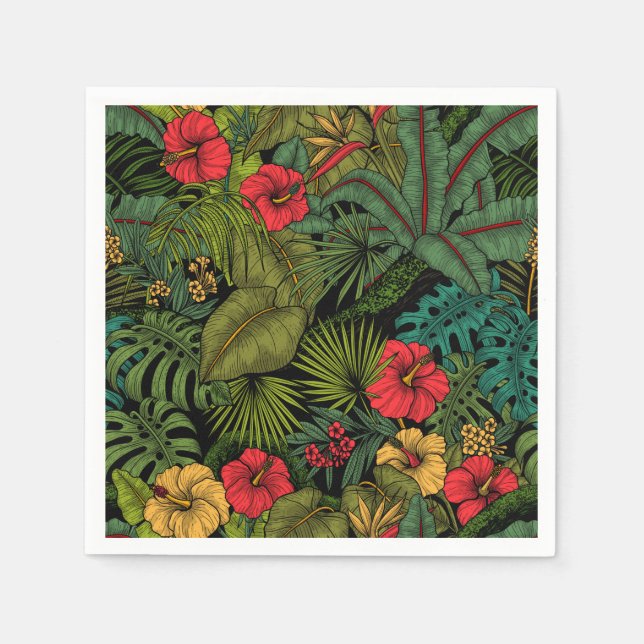Tropical garden napkin (Front)