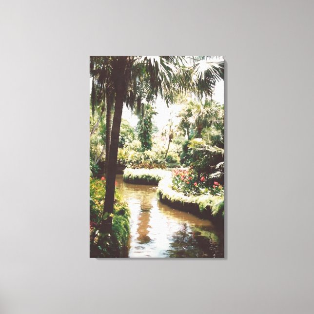 Tropical Garden Paradise Canvas Print (Front)