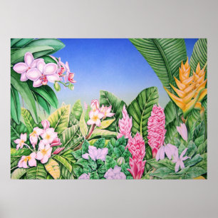 Tropical Garden Poster