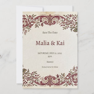 Tropical Garden Save The Date