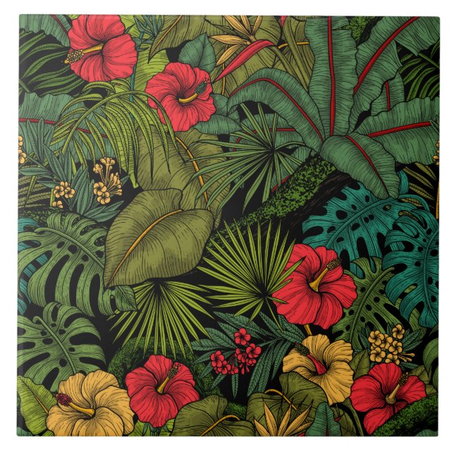 Tropical garden tile (Front)