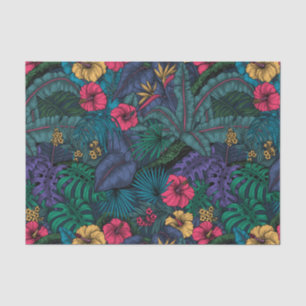 Tropical garden tissue paper