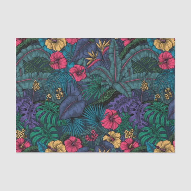Tropical garden tissue paper (Front)