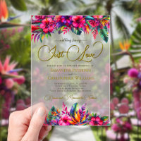 Tropical Garden Vibrant Hibiscus Just Love Wedding