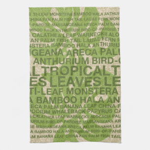 Tropical Garden Wall Hanging and Tea Towel