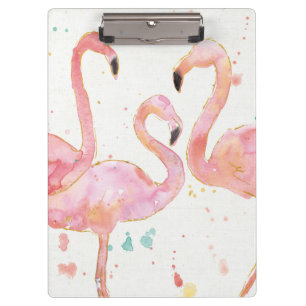 Tropical   Gathering of Flamingos Clipboard