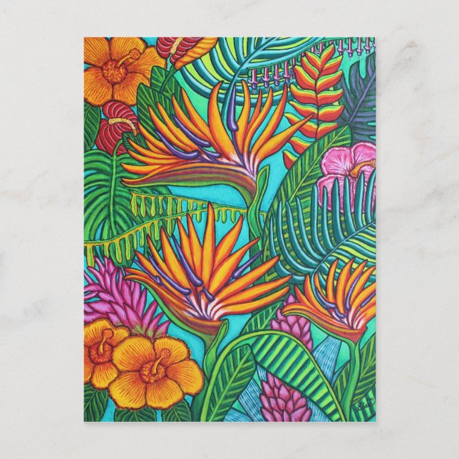 Tropical Gems Post Card by Lisa Lorenz (Front)
