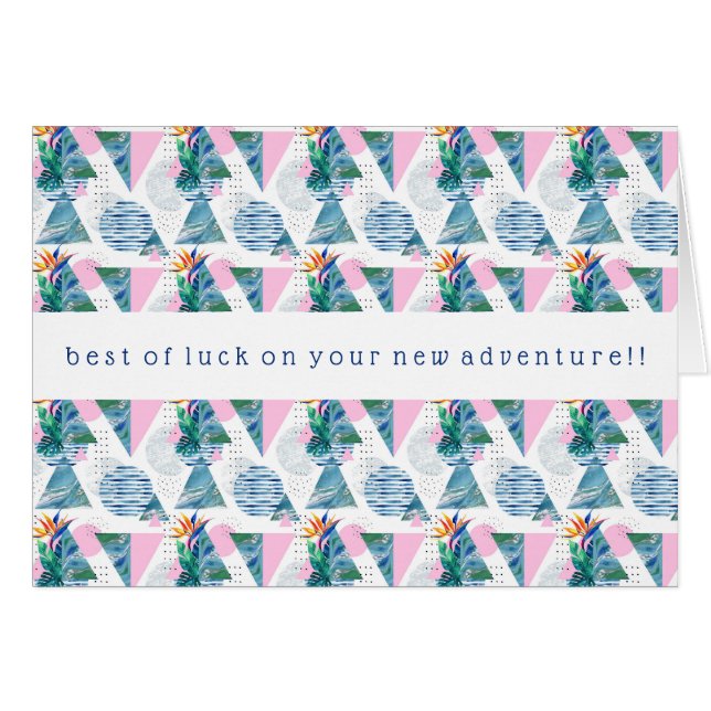 Tropical Geometric Pattern (Front Horizontal)