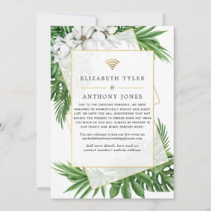 Tropical Geometric Virtual Wedding Guest List Announcement