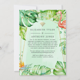 Tropical Geometric Virtual Wedding Guest List Announcement