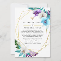 Tropical Geometric Virtual Wedding Guest List
