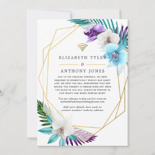 Tropical Geometric Virtual Wedding Guest List Announcement