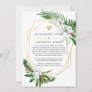 Tropical Geometric Virtual Wedding Guest List Announcement
