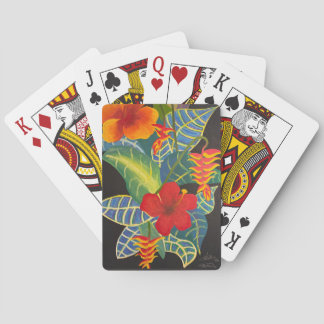 Tropical Ginger Flower Playing Cards @3dudes1life