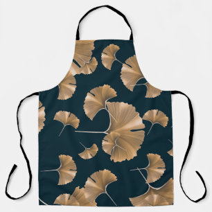 Tropical ginko palm leaves, Hawaiian pattern. Apron