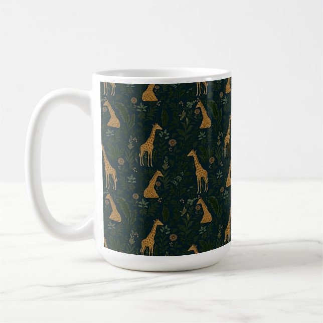 Tropical Giraffe Hangout Coffee Mug (Left)