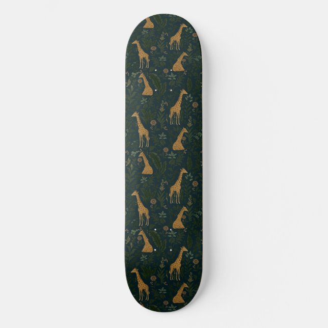 Tropical Giraffe Hangout Skateboard (Front)