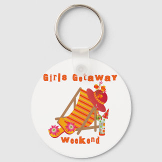 Tropical Girls Getaway Weekend Key Ring