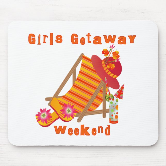 Tropical Girls Getaway Weekend Mouse Mat (Front)