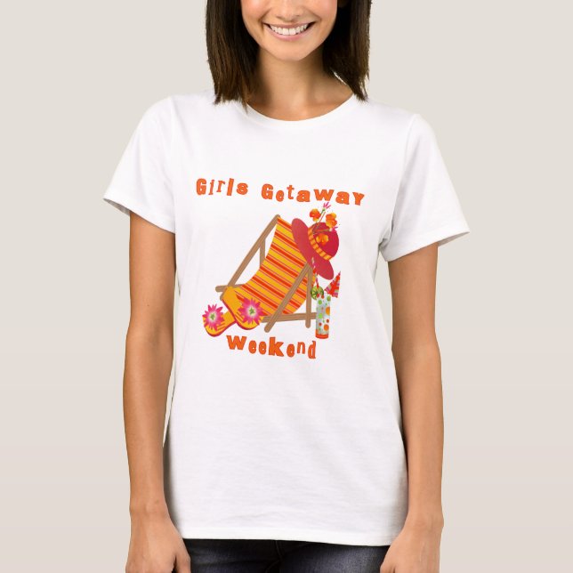 Tropical Girls Getaway Weekend T-Shirt (Front)
