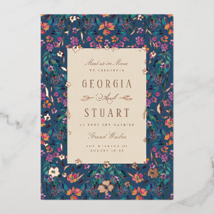 Tropical Glam Dark Turquoise Magenta