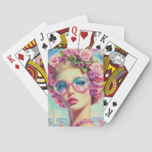Tropical Glamour Queen Playing Cards