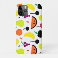 Tropical Glow Neon Fruit Pattern