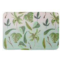 Tropical Gold Green Leaves