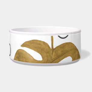 Tropical Gold: Monstera Leaf Watercolor