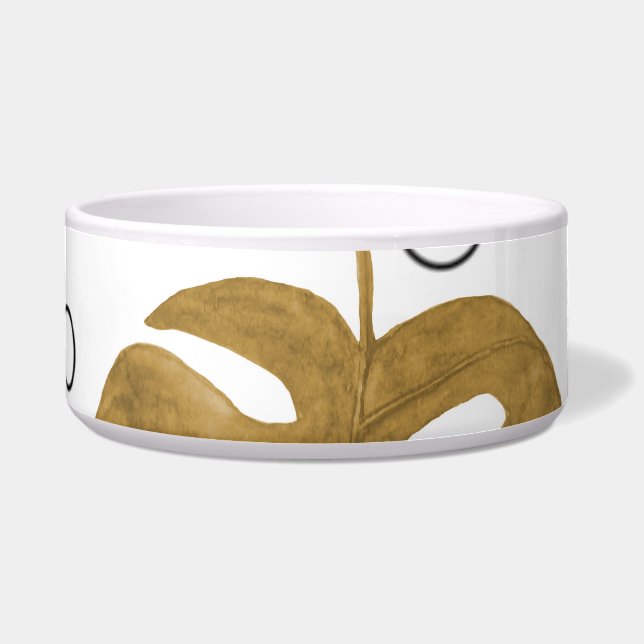 Tropical Gold: Monstera Leaf Watercolor (Front)